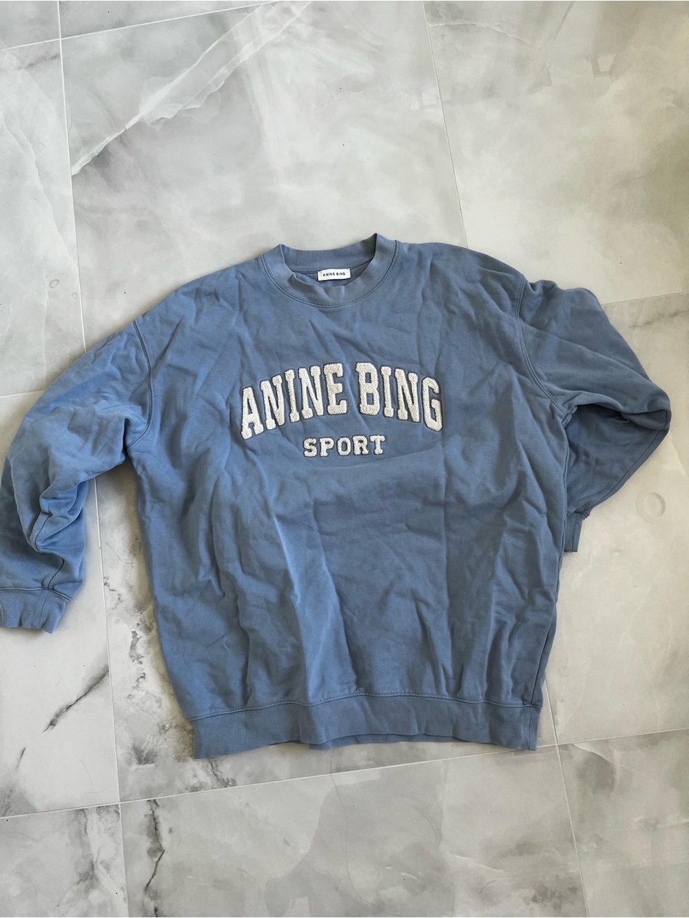 Anine Bing Sport Tyler Crewneck Sweater - Blue